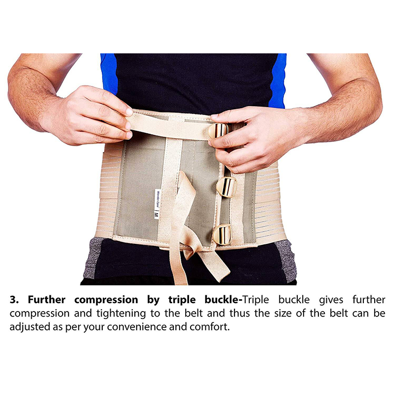 Picture of Abdominal Belt after delivery Tummy Reduction Trimmer Belly Binder Stomach belt Waist belt for Women & Men Abdomen L