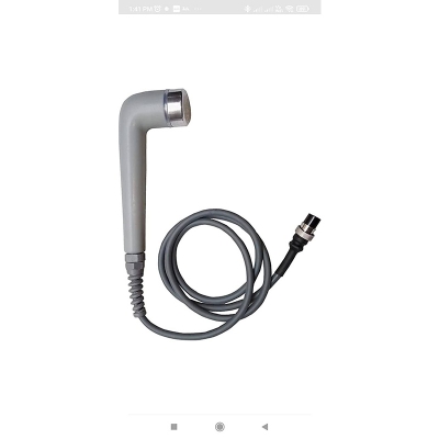 Picture of Ultrasonic Probe Ultrasound Handle 2 pin white Ultrasound Electrotherapy Device ((Ultrasound probe)) Ultrasound Machine with cable
