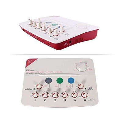 Picture of Stimulator Machine 50Hz Electric Acupuncture Stimulator Massager Machine 6 Channels Outputs Patch Massager Care Device 100-240V Pulse Electrotherapy Acupuncture Instrument Hwato SDZ-II