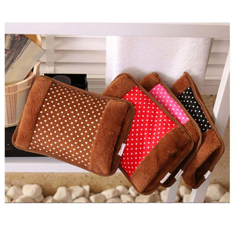 Picture of Portable Rechargeable Electric Heat/Hand Warmer/Hot Water Bag with Soft Velvet Cover - Ideal For Warm Your Hands/Pain Relief/Muscle Relaxation (Velvet_Multi color)
