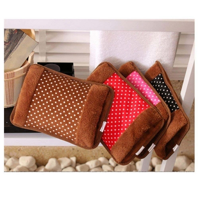 Picture of Portable Rechargeable Electric Heat/Hand Warmer/Hot Water Bag with Soft Velvet Cover - Ideal For Warm Your Hands/Pain Relief/Muscle Relaxation (Velvet_Multi color)