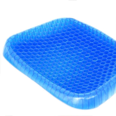 Picture of Cushion Seat Flex Pillow, Gel Orthopedic Seat Cushion Pad for Car, Office Chair, Wheelchair, or Home (Blue)