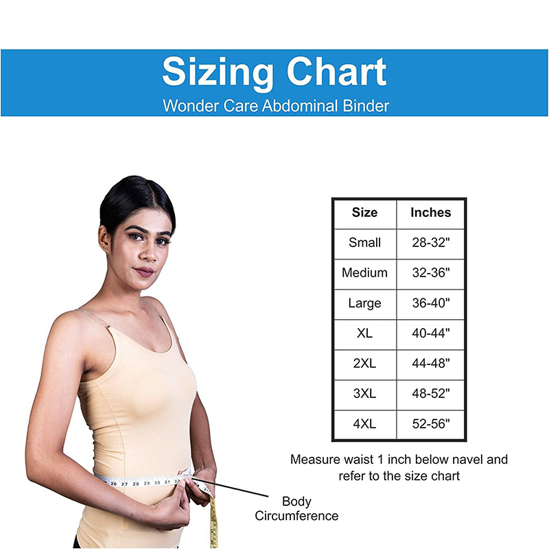 Picture of Abdominal Belt after delivery Tummy Reduction Trimmer Belly Slimming Binder for Women & Men Abdomen Compression Support Grey Hook and Loop closure