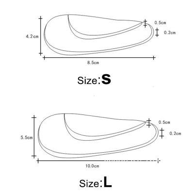 Picture of Insole Orthotic Professional Arch Support Insole Flat Foot Flatfoot Corrector Shoe Cushion Insert Silicone Gel Orthopedic Pad L Size