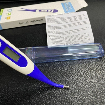 Picture of 1pcs Baby Thermometer Cartoon Waterproof Portable Soft Head Thermometer Kids Digitales Thermometer For Infants Adult Human