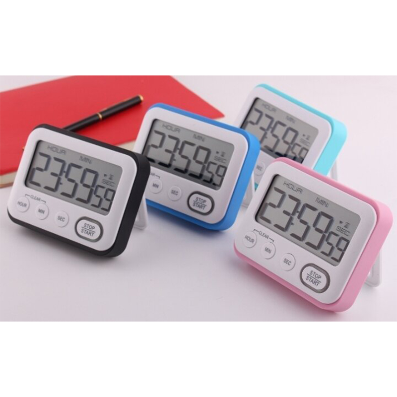 Picture of Digital Kitchen Countdown Timer: Teachers Classroom Counter Large LCD Loud Magnetic Clip Kids Simple Clock Mini Small Stopwatch Big Beeper Minute Hour Seconds Cooking Giant
