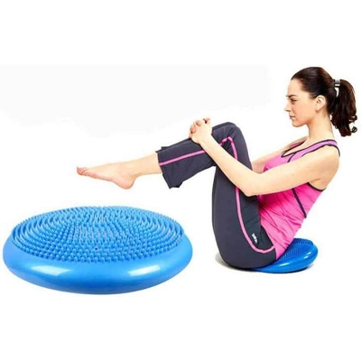 Picture of Balance Stability Disc CushionYoga Pad with Pump, Extra Thick Core Balance Disc, Sensory Cushion for Elementary School Chair