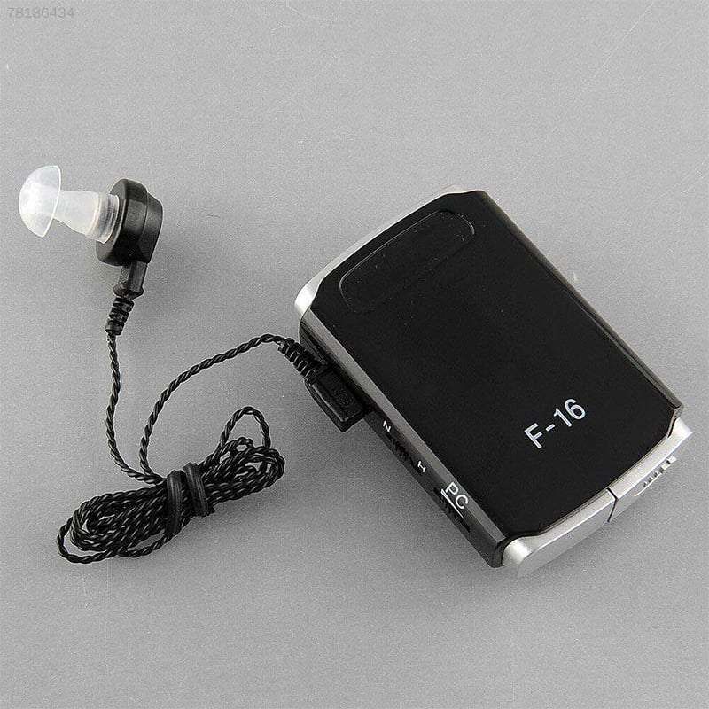 Picture of AXON F-16 Pocket High Power Wired Box Mini Hearing Aid Sound Amplifier Receiver white