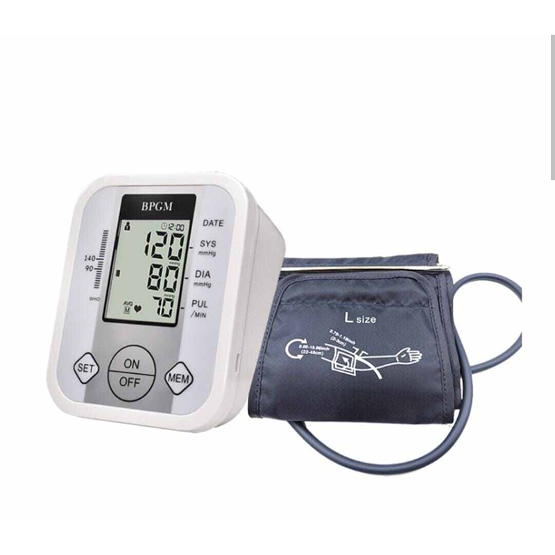 Picture of BP Machine Monitor Digital Fully Automatic Upper Arm Blood Pressure Checking Monitor with Talking Function Intellisense Technology Cuff Kit For Home Best Most Accurate Measurement- White