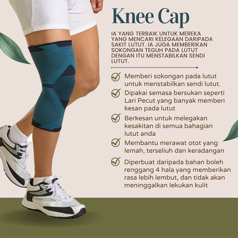 Picture of Dyna knee cap Providing 360 Degree Protection 4-Way Stretchable Knee Support Non Toxic