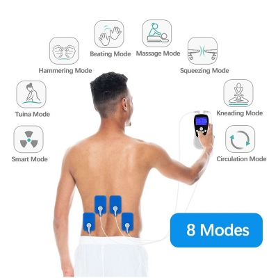 Picture of 8 Mode EMS Electric Herald Tens Machine Acupuncture Body Massage Digital Therapy Massager Muscle Stimulator Electrostimulator
