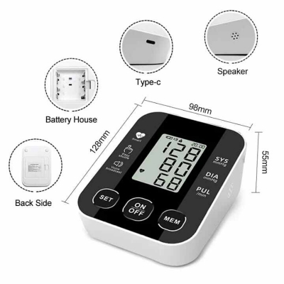Picture of Digital Blood Pressure Machine Price Medical Sphygmomanometer Arm Pressure Device Bp Monitor