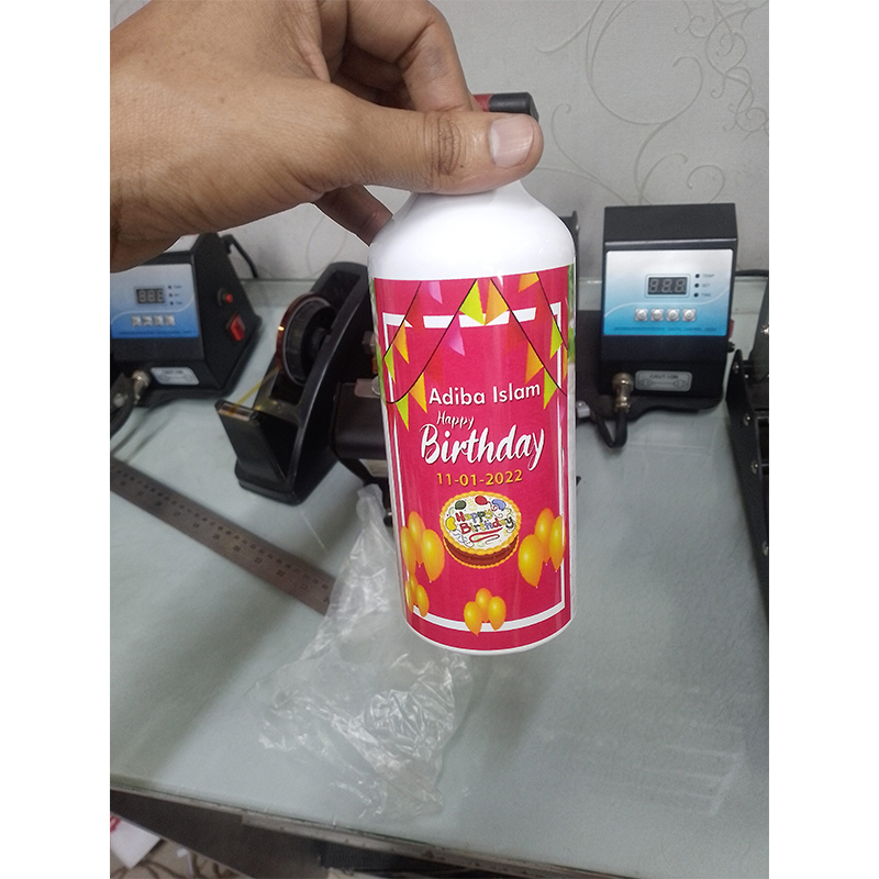Picture of Customize Alluminium Water Bottle Print with Your Own PHOTO, Design. 650 ML