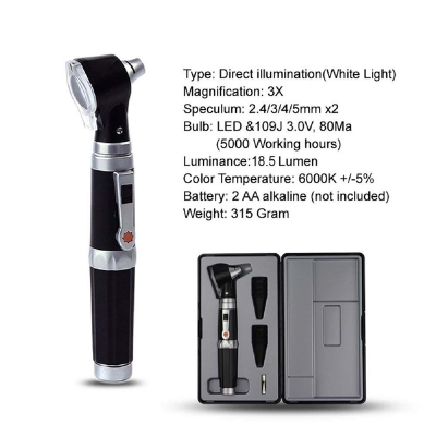 Picture of Magnification Diagnostic Ear Scope With LED Direct Illumination Light, Health Tool for Doctors, Nurses, Adults, Kids, Baby, Elder, Pets, Animals