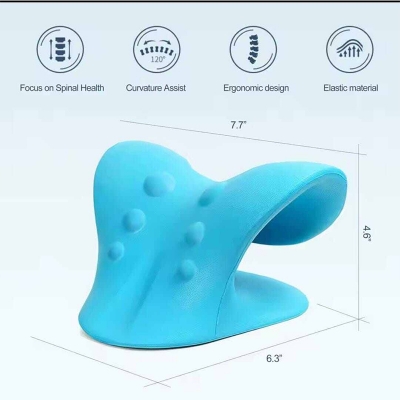 Picture of Cervical Spine Stretch Neck Cervical Muscle Relaxation Shoulder Massage Pillow Spine Correction Neck Massager