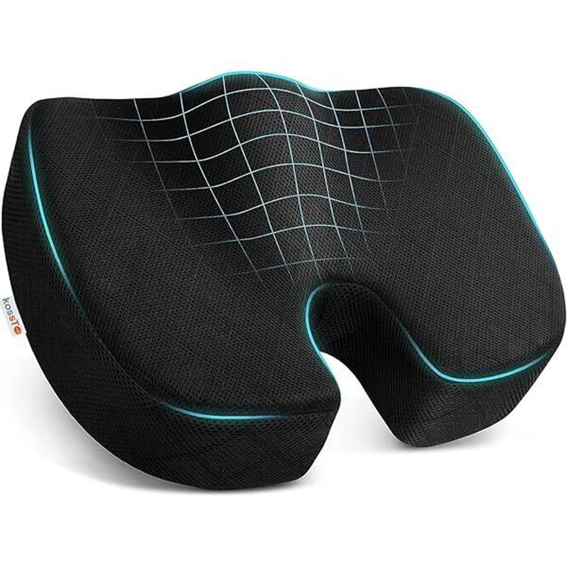 Picture of United Medicare Orthopedic Memory Foam Coccyx Seat Cushion for Tailbone Pain Relief – For Office/Home Chair.