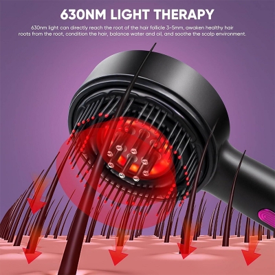 Picture of Premium Electric Scalp Massager Comb – 3-in-1 Hair Oil Applicator & Deep Scalp Massage Brush, IPX7 Water Resistant, Shiatsu Kneading for Relaxation, Stress Relief & Scalp Care