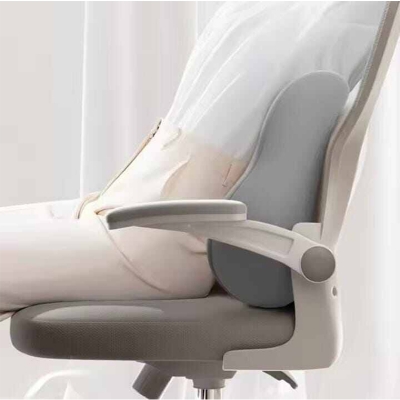 Picture of Ergonomic Memory Foam Lumbar Back Support Pillow – Comfortable Orthopedic Backrest Cushion for Office, Home, Car Seat, Travel & Daily Sitting Support