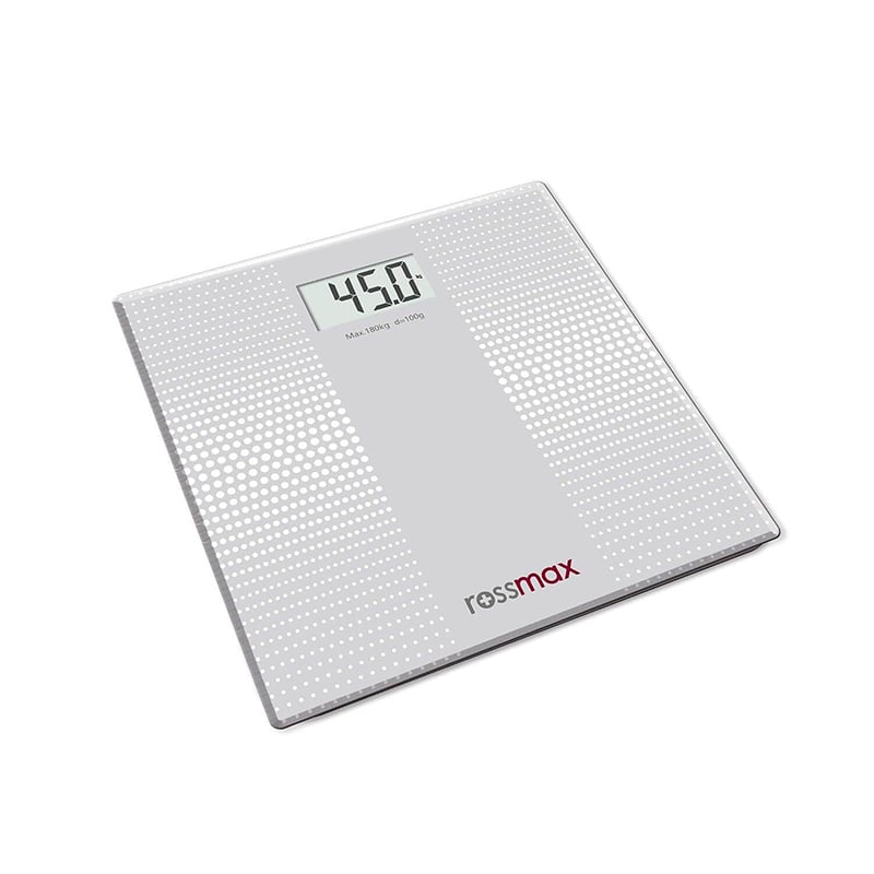 Picture of Rossmax WB101 Digital Weighing Scale – Precision Body Weight Measurement, Swiss Design Step-On Technology, LCD Display – Ideal weight machine for home fitness and health monitoring