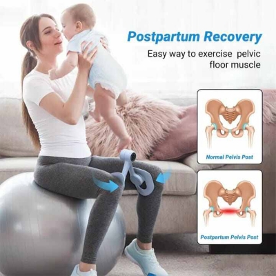 Picture of Pelvic Floor Exercise Devices 35lb Resistance Kegel Thigh Trainer with Band Pelvic Floor Muscle Training, Inner Thigh Exerciser, Postpartum Recovery Support for Women, Suitable for Women and Men