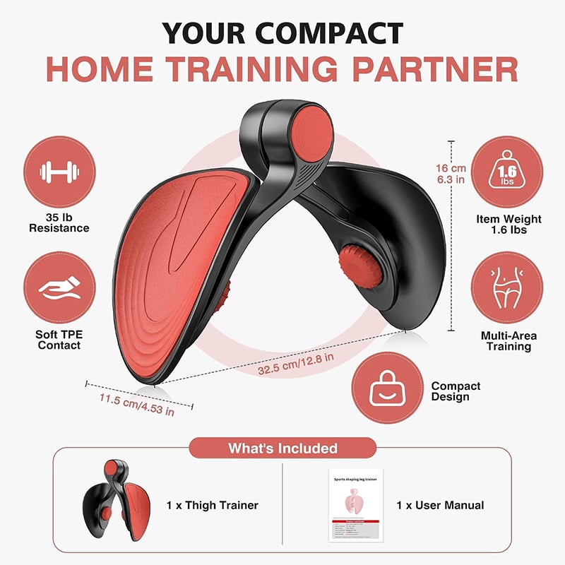Picture of Pelvic Floor & Thigh Muscle Trainer – 35LB Resistance Kegel Exercise Device with Adjustable Band, Inner Thigh Strengthening & Pelvic Floor Muscle Training Support for Women and Men, Ideal for Home Workout & Postpartum Recovery