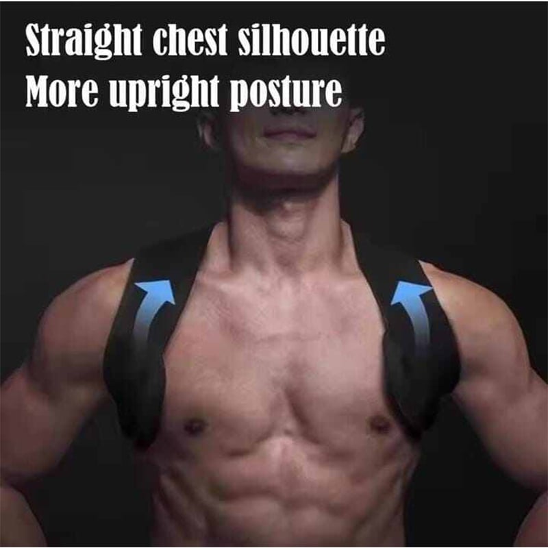 Picture of Adjustable Back Shoulder Posture Corrector Belt | Clavicle & Spine Support Brace | Breathable Upper Back & Neck Posture Corrector for Men & Women