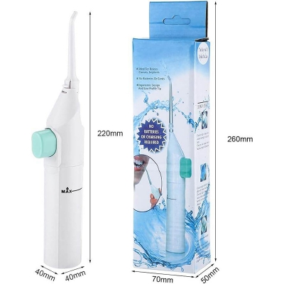 Picture of Portable Care Liquid Flosser, Cordless Travelling Jet Air Technology Dental Oral Irrigator Or Flosser Pick For Teeth And Brace Cleaning, Non Battery