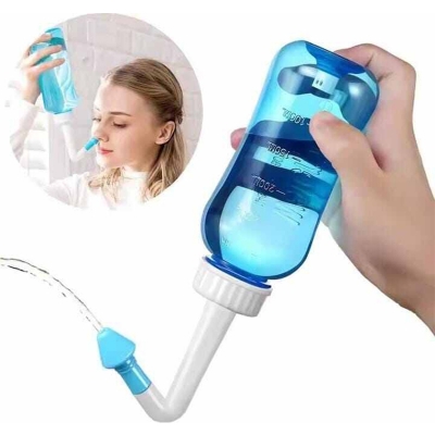 Picture of 300ml Nose Cleaner Nasal Irrigator Nasal Wash Neti Pot Avoid Allergic Rhinitis Sinusitis Cure For Adult Child Therapy