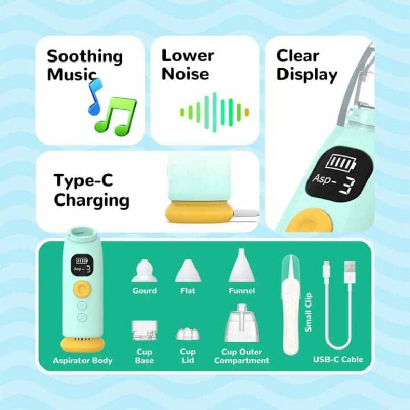Picture of Automatic Nose Cleaner with Music and Light Soothing Function For Child.