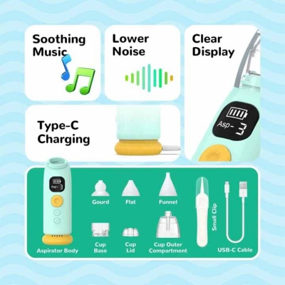Picture of Automatic Nose Cleaner with Music and Light Soothing Function For Child.