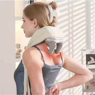 Picture of Neck and Back Massagerr, Massager with Heating, Body Massager for Body Aches and Pains Relief, Electric Wearable 5D Cervical Massage Machine for Deep Tissue Neck, Back, Shoulders,WaistandLegs
