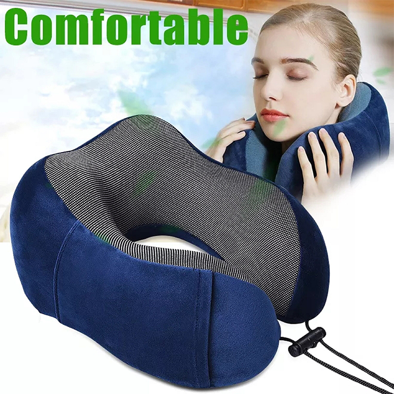 Picture of U Shaped Memory Foam Neck Pillows Soft Travel Pillow Massage Neck Pillow Sleeping Airplane Pillow Cervical Bedding