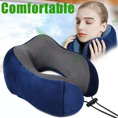 Picture of U Shaped Memory Foam Neck Pillows Soft Travel Pillow Massage Neck Pillow Sleeping Airplane Pillow Cervical Bedding