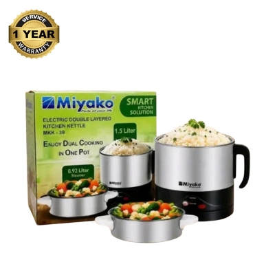 Picture of Miyako MKK-39 Electric Double Layered Kitchen Kettle & Multi-Cooker – 1.5L