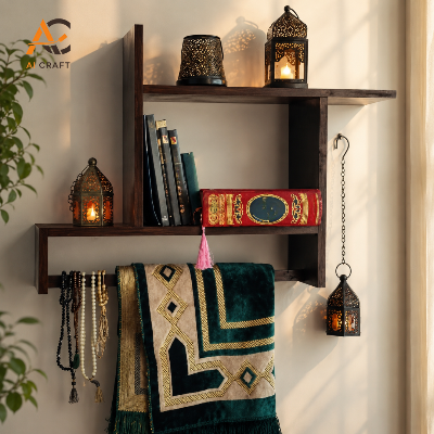 Picture of Wooden Wall Mounted Quran Shelf