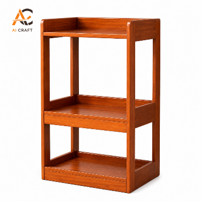 Picture of Wooden 3-Tier Storage & Display Rack