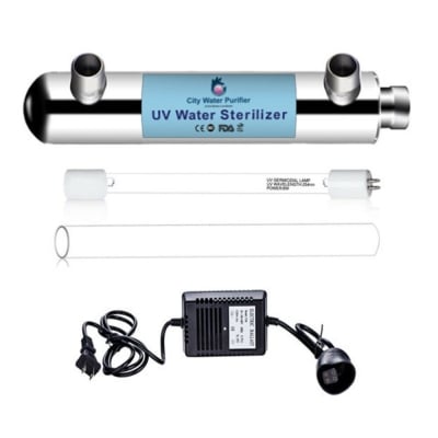 Picture of SS Ultraviolet UV Set (6W) for Water Purifier, 10 Inch - Silver