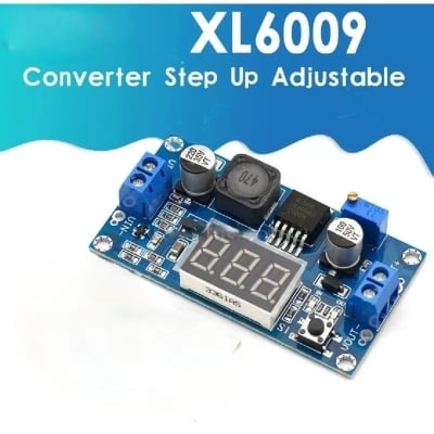 Picture of XL6009 Boost Converter  DC To DC  Step Up Boost Converter Module With Display  4.5-32V To 5-35V 4A Power Supply Voltage Regulator Adapters Blue