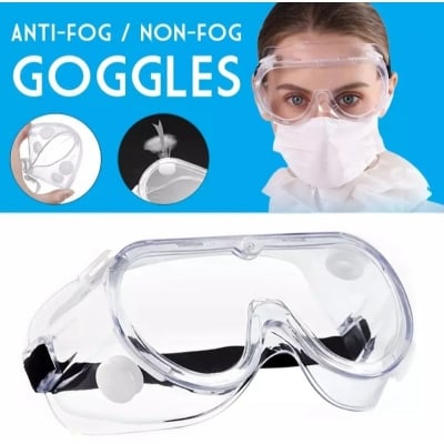 Picture of Anti Fog Silicone Safety Goggles – Clear Eye Protection White