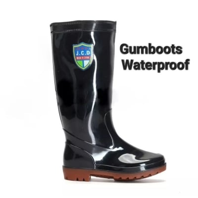 Picture of Gum Boot JCD Waterproof Rain Boot PVC  High Quality Black