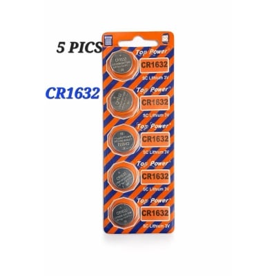 Picture of Top Power CR1632 Coin Cell Button 3V Lithium Battery 5PCS Silver