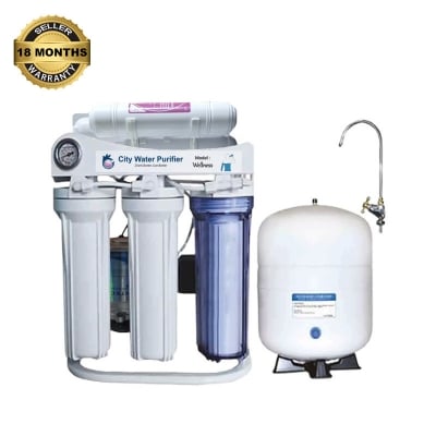 Picture of City Wellness Alkaline Water Purifier | 6 Stage RO + Korean Alkaline | 100 GPD - White