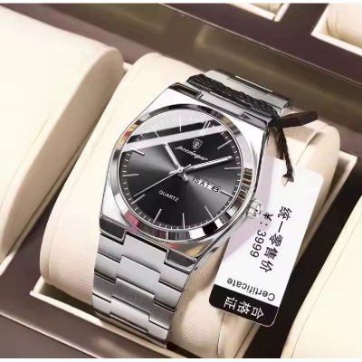 Picture of POEDAGAR 930 Men’s Stainless Steel Watch Luminous Dial with Day & Date Display 