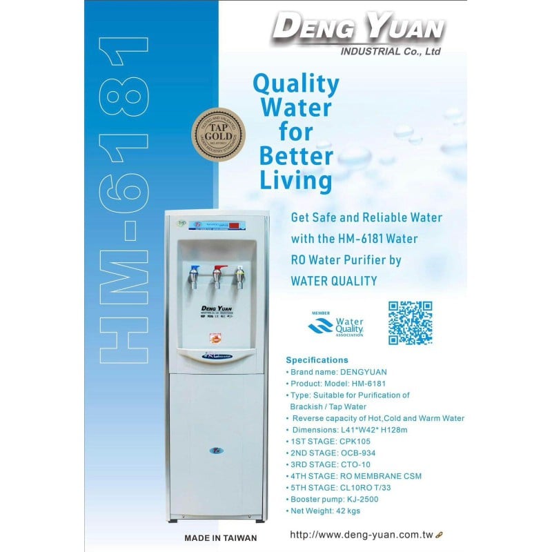Picture of Deng Yuan HM-6181 Water Filter | 50 GPD | 5-Stage Hot-Cold RO Water Purifier