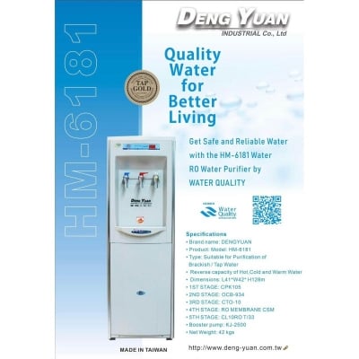 Picture of Deng Yuan HM-6181 Water Filter | 50 GPD | 5-Stage Hot-Cold RO Water Purifier