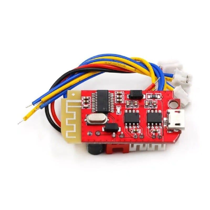 Picture of CT14 Bluetooth 4.2 5V 2A Mini Stereo Power Amplifier Board 5W+5W Red