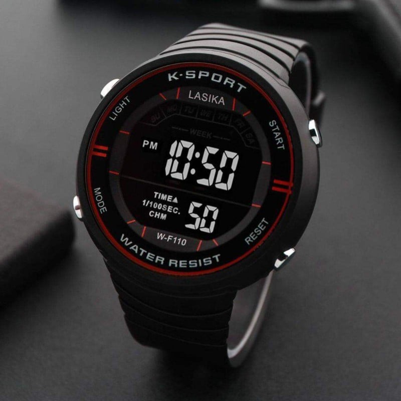 Picture of Lasika W-F110 Water Resistance Digital Watch For Men - Sports Watch 