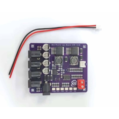 Picture of Mini Router DC UPS Power Board 40W 5V 9V 12V Battery Input 12V Battery Level Indicator Backup for Wifi Onu Router IP Camera Purple
