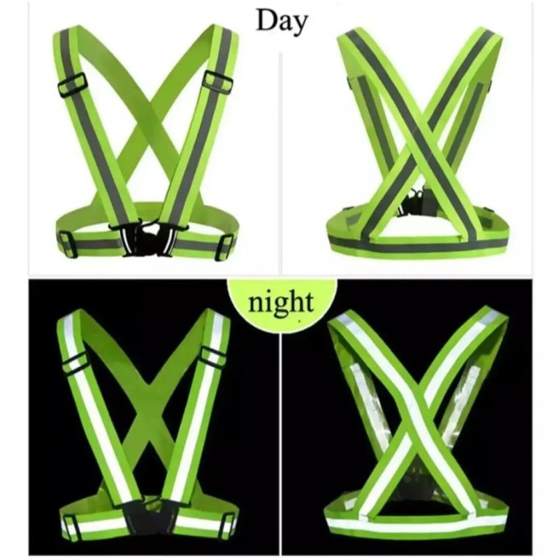 Picture of High visibility neon reflective Safety vest for Construction work, Cyclist Multicolor