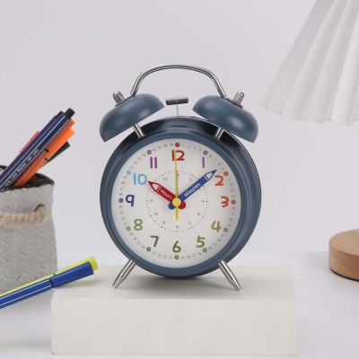 Picture of Modern Desktop Alarm Clock  ABS Study Clock  Students' Morning Routine Table Accessory 